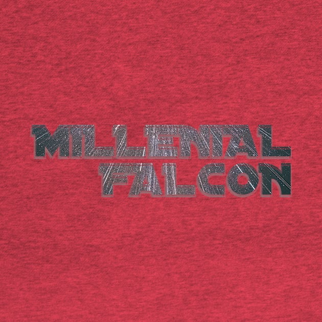 MILLENIAL FALCON by afternoontees